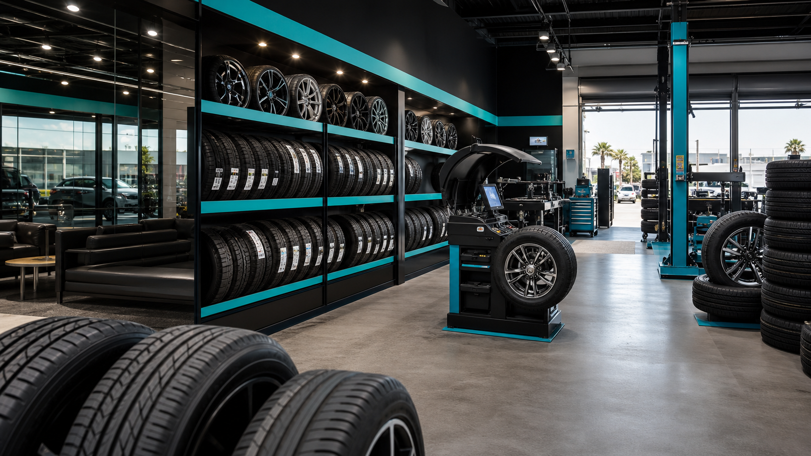 Tyre showroom